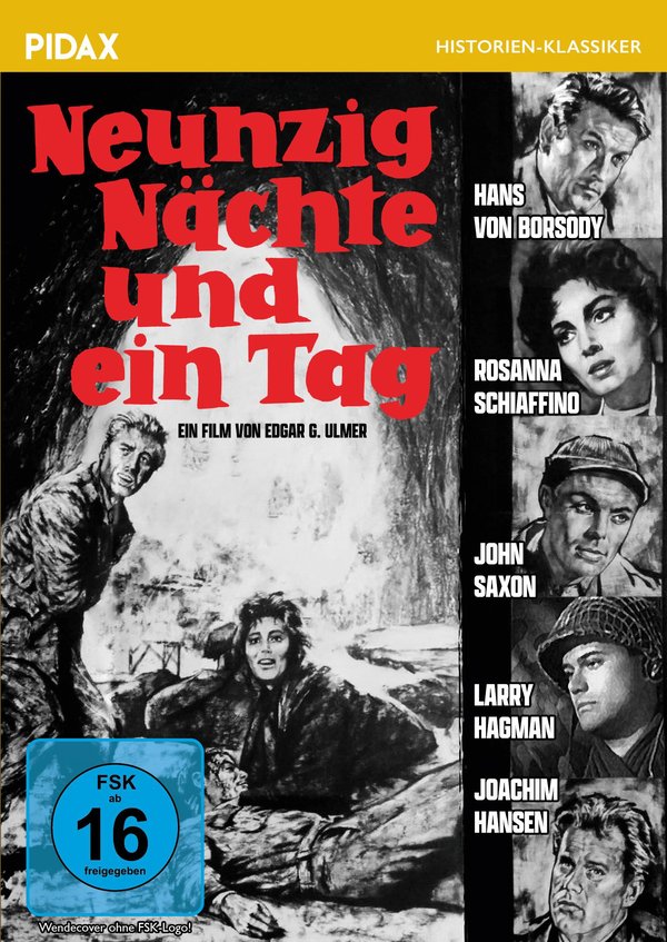 Neunzig Nächte und ein Tag / Packendes Kriegsdrama mit absoluter Starbesetzung (Pidax Film-Klassiker)  (DVD)