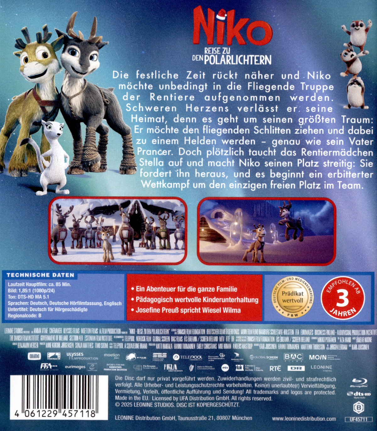 Niko 3 - Reise zu den Polarlichtern  (Blu-ray Disc)